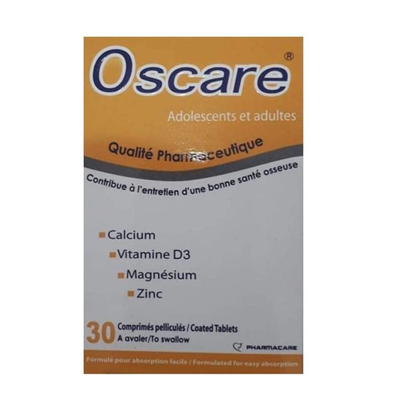 Prix Oscare Calcium Vit D3 Magnesium Zinc B 30 Parapharmacie Parapharmacie Tunisie Boutique En Ligne Para Pharmacie Sante Bien Etre