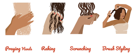 Verschiedene Styling Methoden für Lockiges Haar, Curly Hair Methode, Curly Girl Methode