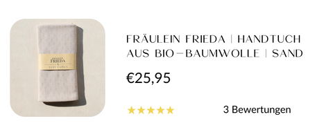 Fräulein Frieda Handtuch aus Bio Baumwolle