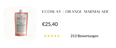 Ecoslay Orange-Marmalade ein Styling Gel für mehr Definition und weniger Frizz für Deine Locken