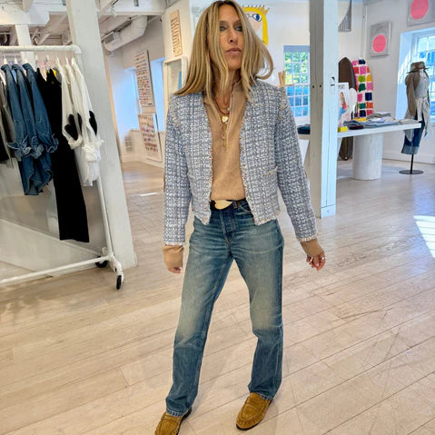 Kerri Rosenthal Fringe Short Jacket Size:S or porch-side cocktails