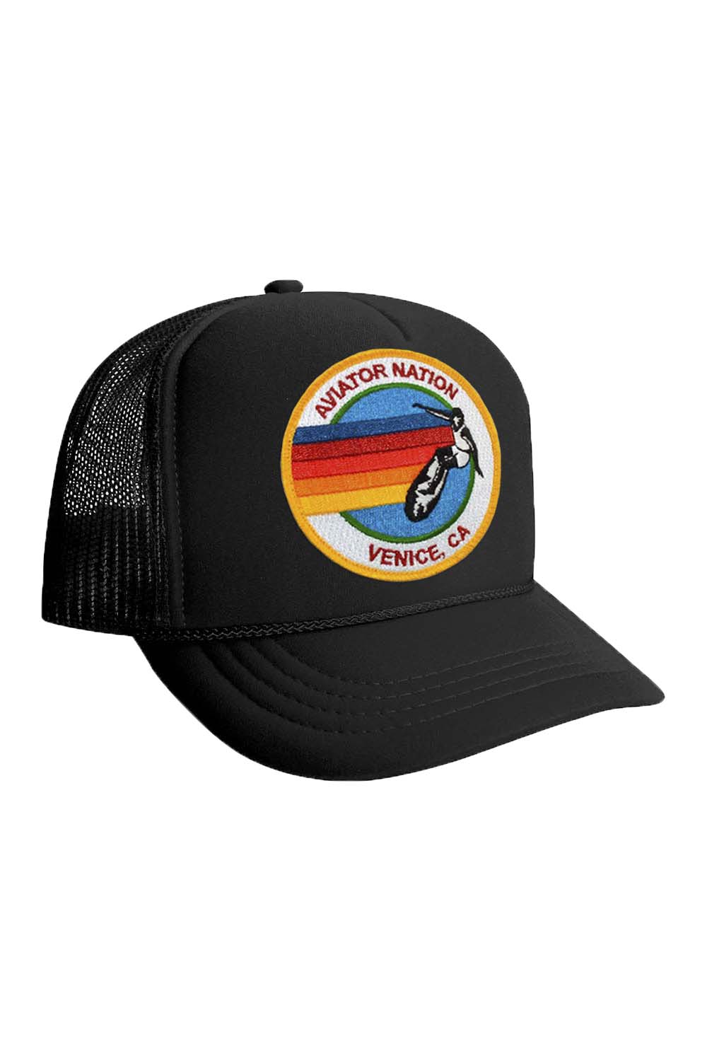 Aviator Nation Logo Rainbow Vintage Trucker Hat – EQUATION
