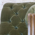 Load image into Gallery viewer, Edwardian green velvet chaise lounge
