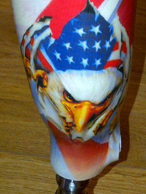 military laminated prosthetic cover