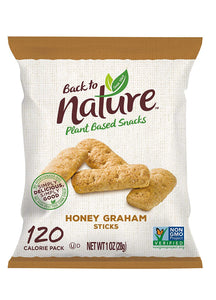 Back To Nature Cookies Non Gmo Honey Graham Stick 1 Ounce Grab Go Breaktime101