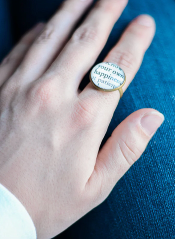 Jane Austen book ring