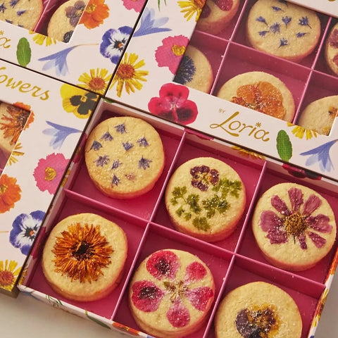 Pressed Flower Cookies