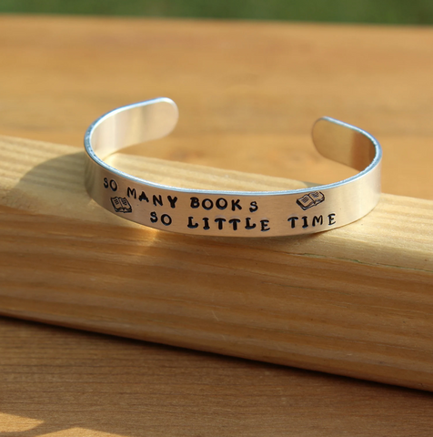 So many books so little time bracelet