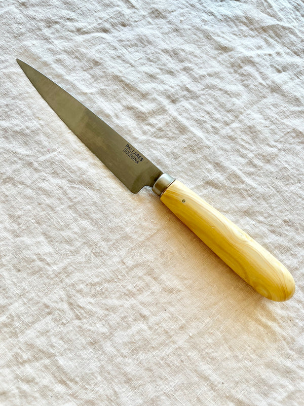 Pallares Solsona - Kitchen Knife - Boxwood Handle - 34cm - Carbon