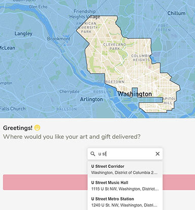 DC Weed Delivery Map