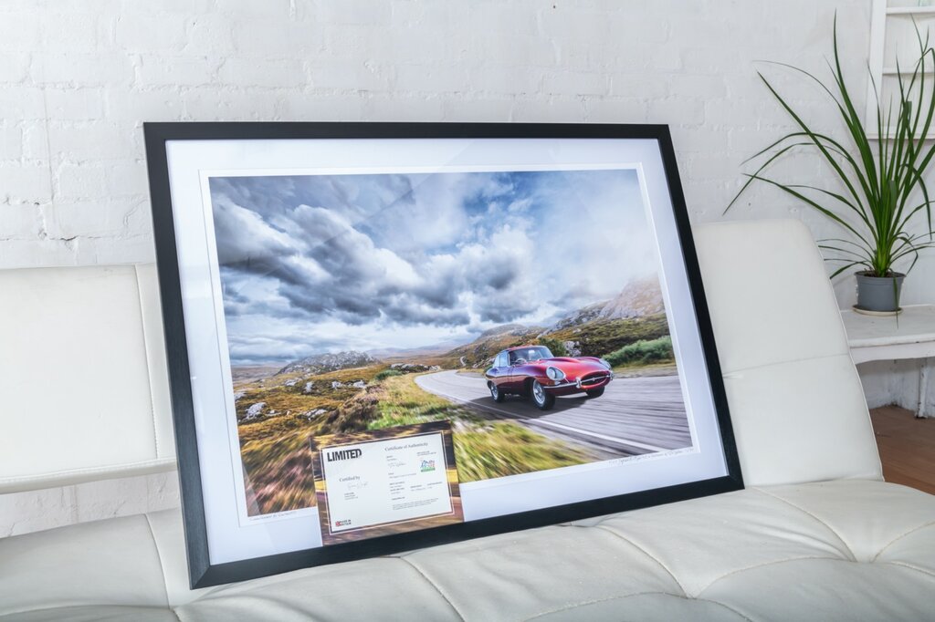 jaguar e type wall art print