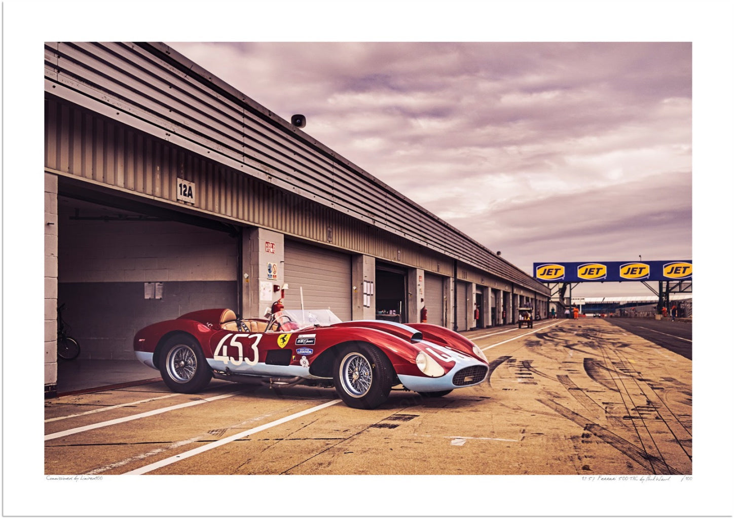 1957 Ferrari 500 Trc At Silverstone Classic Limited Edition Print Limited100