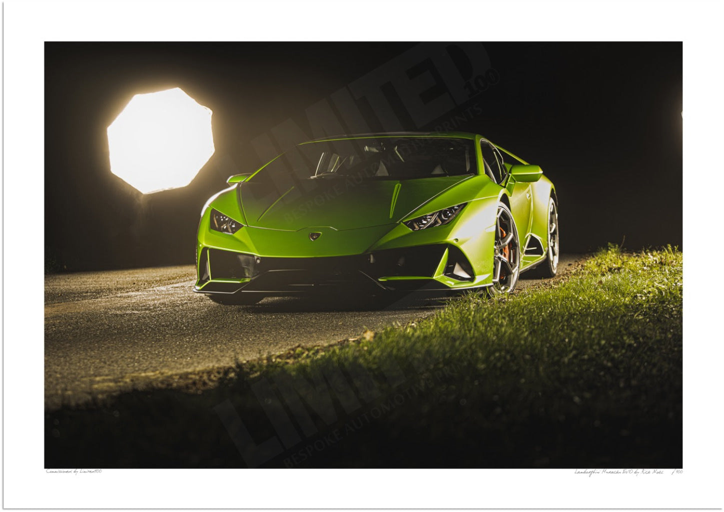 Lamborghini Huracán EVO (limelight) | Limited Edition Print – Limited100