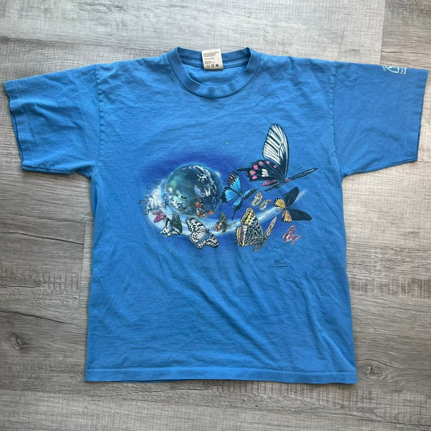90s Vintage Butterfly Space Graphic Tee