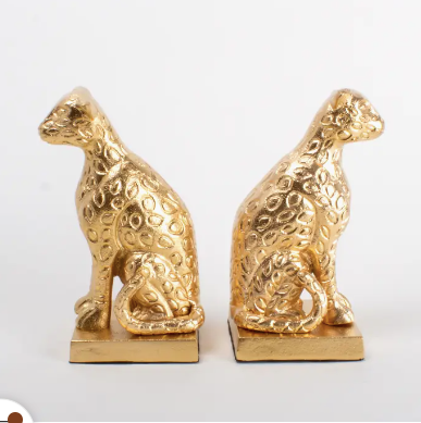 Leopard Bookend Set