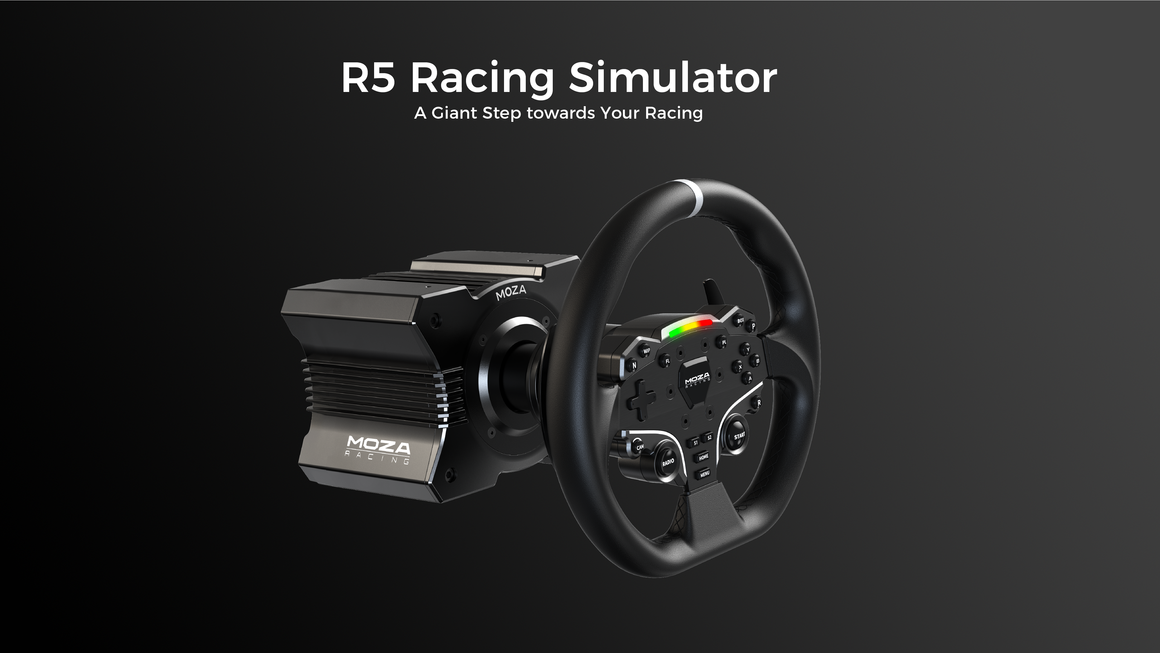 Moza Racing Dash Board R5 / R9 / R12  Apex Sim Racing - Sim Racing Products