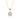 Collier Moissan en Or Jaune avec Solitaire Moissanite serti 4 griffes