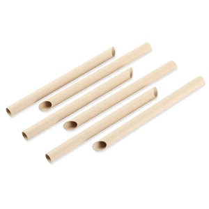 7.9" Disposable Bamboo Fiber Paper Straw - 50ct pack - Candy Store For Me - Disposable Bamboo Straws