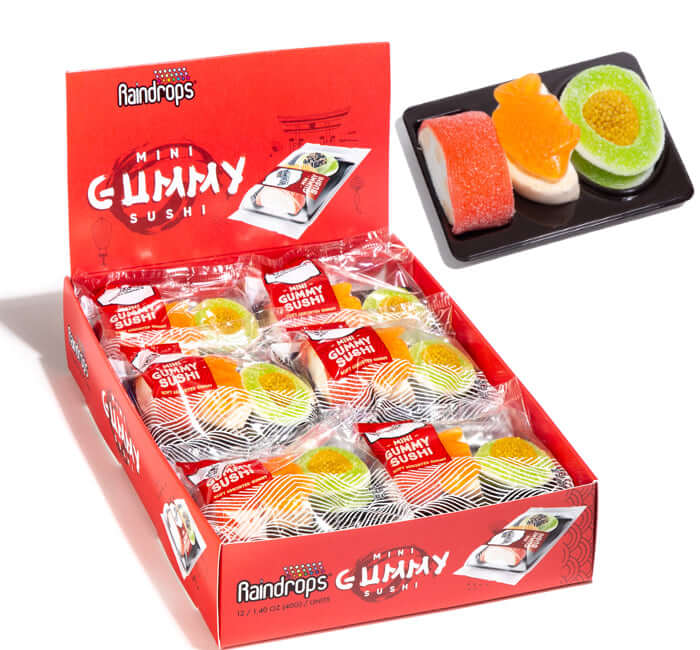 raindrops gummy sushi