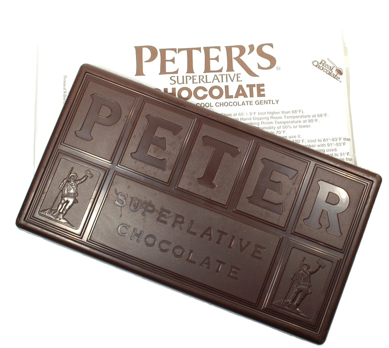 Peter's Burgundy Semisweet Chocolate Block 34 (115 Viscosity) 50 lb - Candy Store For Me product image