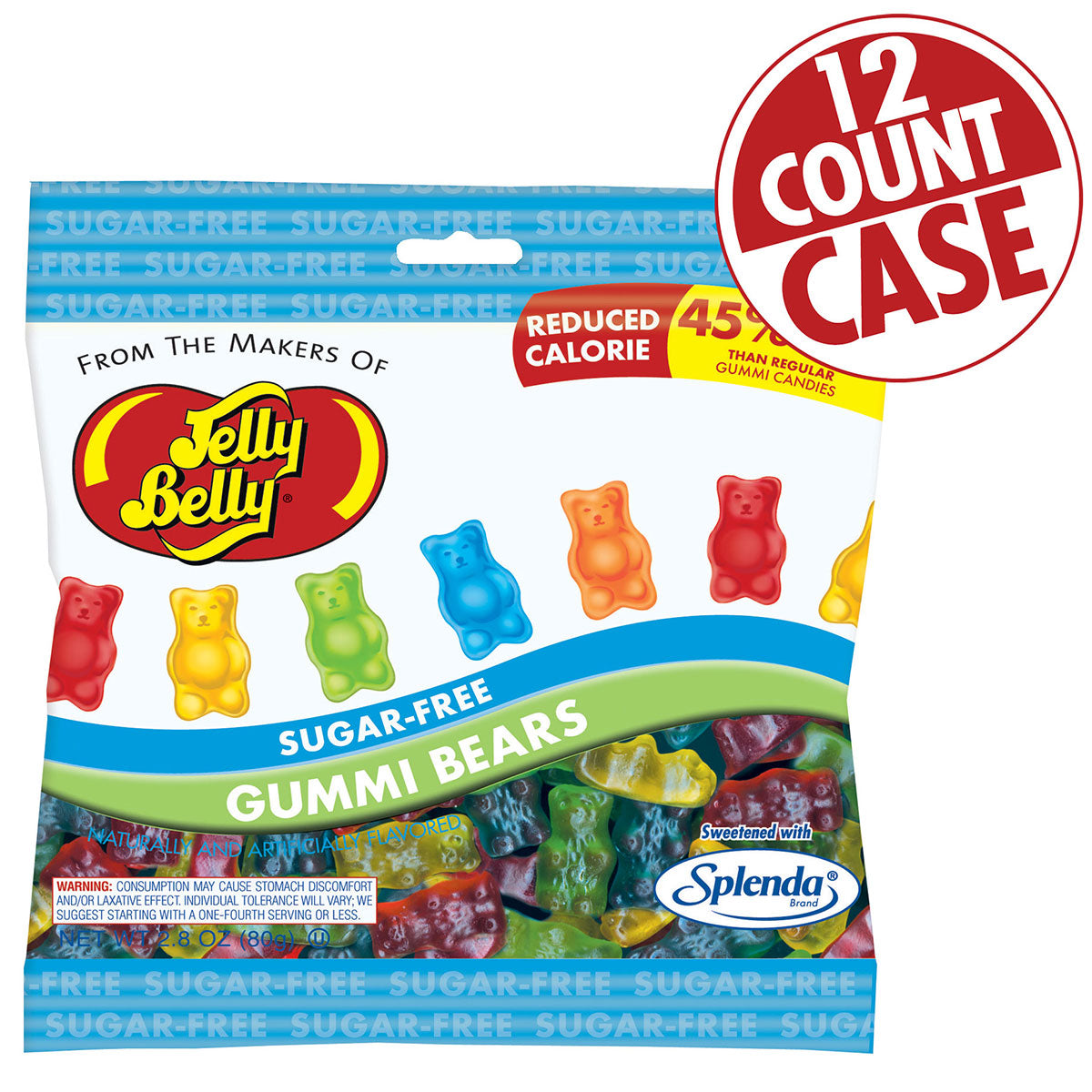 Jelly Belly Sugar Free Gummi Bears 28oz Bag 12ct 3668