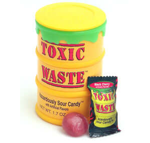 Toxic Waste Assorted Hazardously Sour Candy 1000 Pieces - 3kg