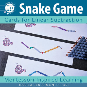 Addition Snake Game Task Cards – themodernmontessoriguide