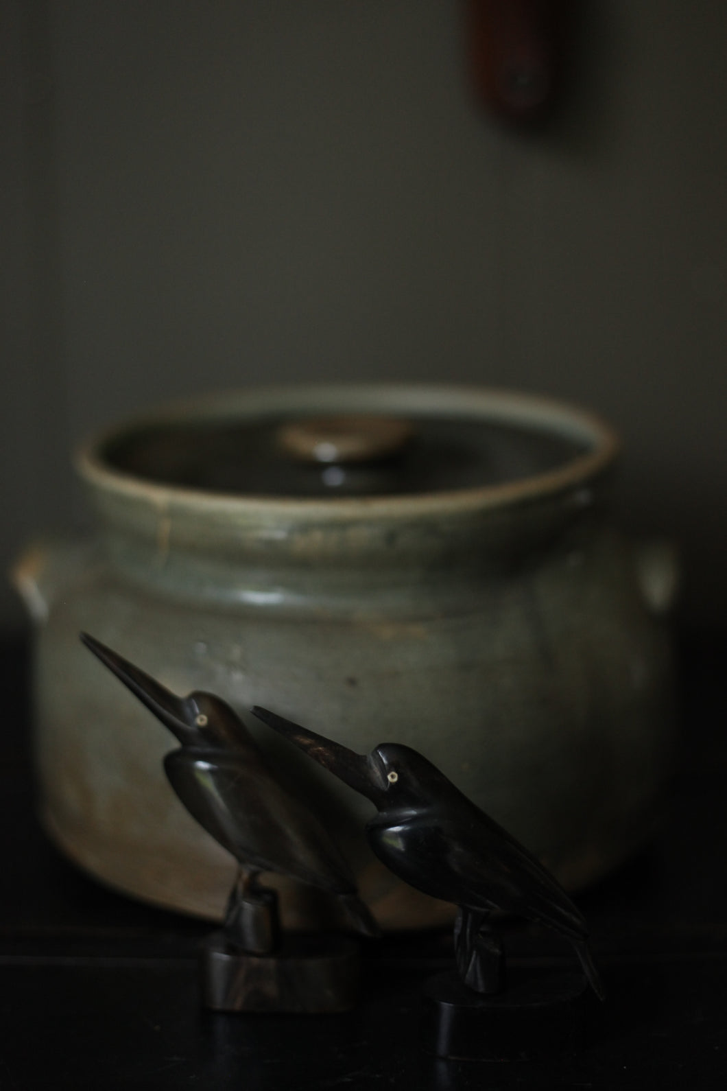 Vintage Carved Horn Bird