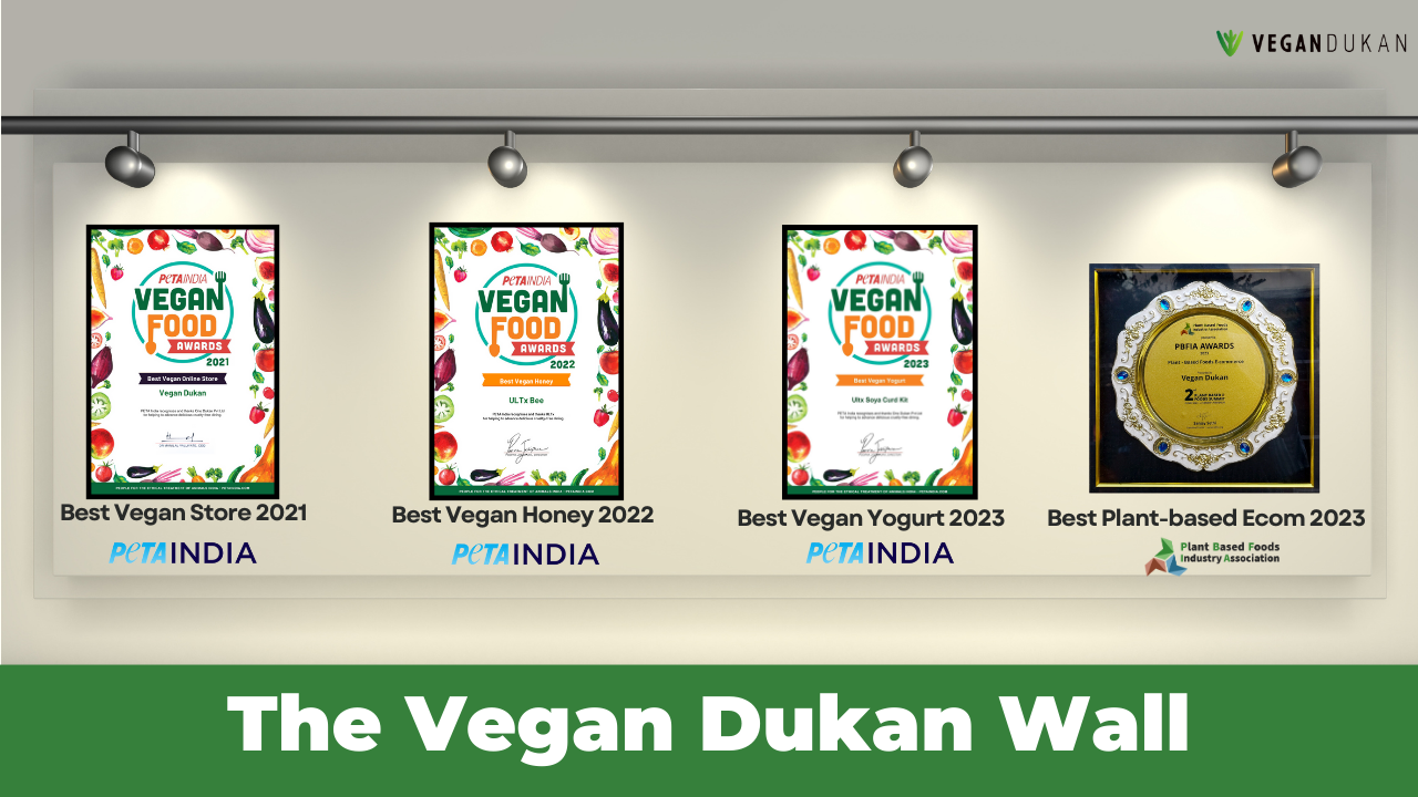 The Awards on Vegan Dukan Wall