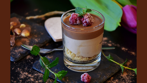 Plant-Based Peanut Butter Mousse with Chocolate Ganache 