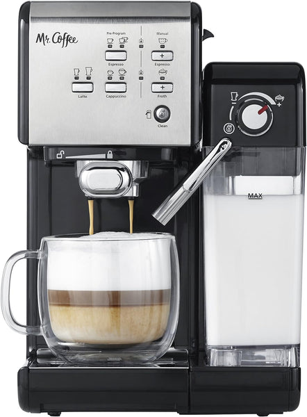 SOWTECH Espresso Machine coffee maker Cappuccino Latte Machine White 3.5  Bar 1-4 Cup 