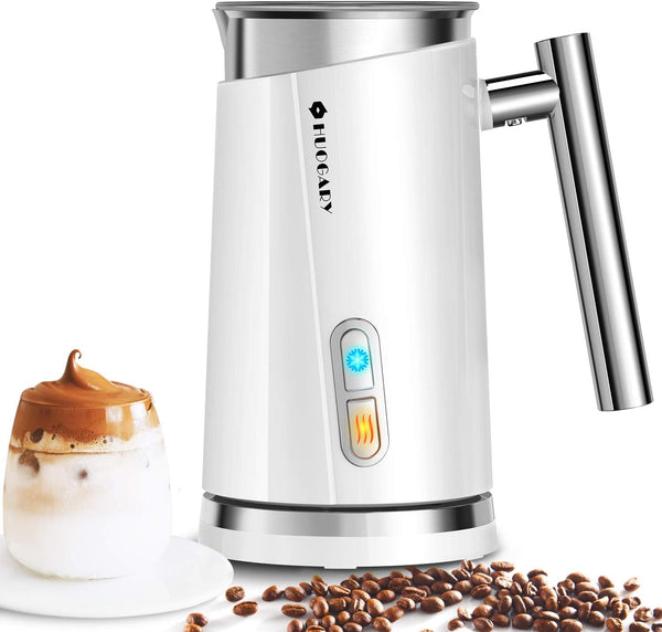 Nuovoware 4-in-1 Milk Frother and Steamer with Temperature Control Dispaly  Screen, Electric Automatic Frother for Hot Chocolate Milk, Cappuccinos,  Latte, Macchiato, Black 