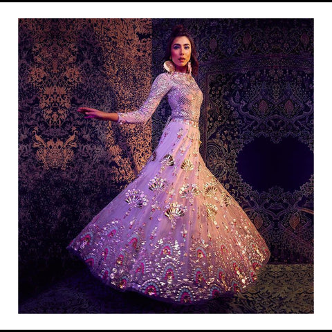 15 Beautiful Purple Lehengas that will Make You Ditch Your