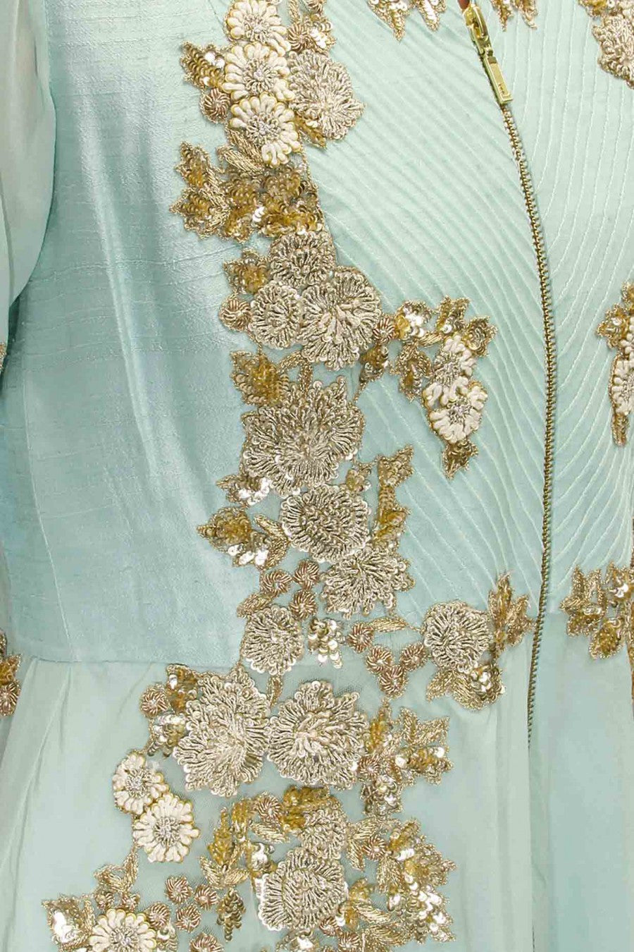 Aneesh Aggarwal powder blue anarkali – Panache Haute Couture