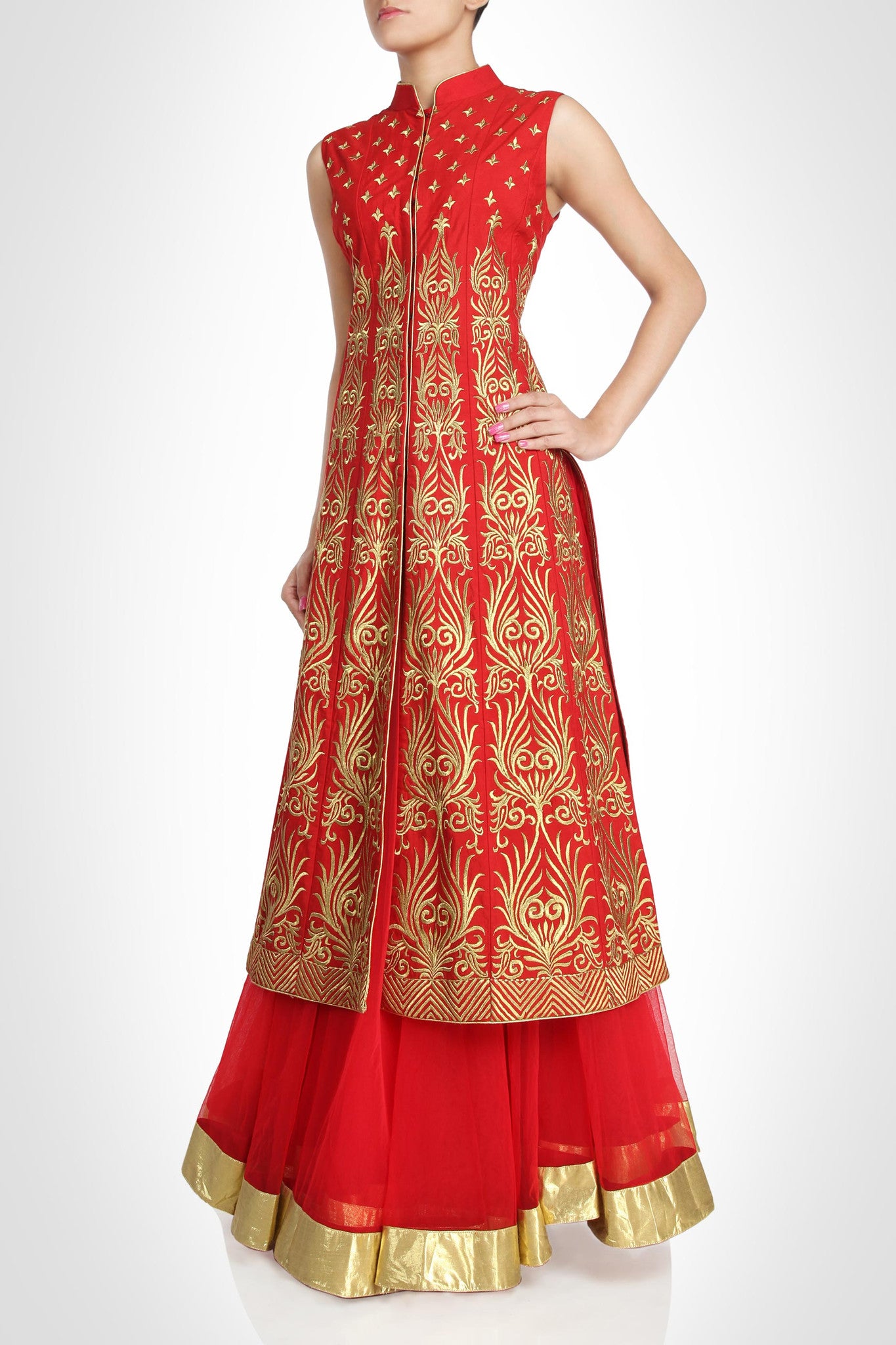 jacket lehenga dress