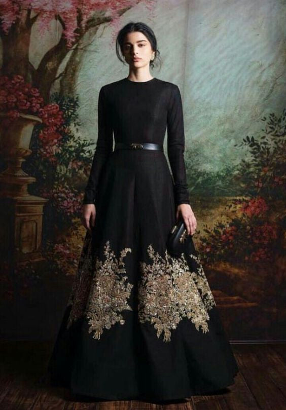 sabyasachi black lehenga