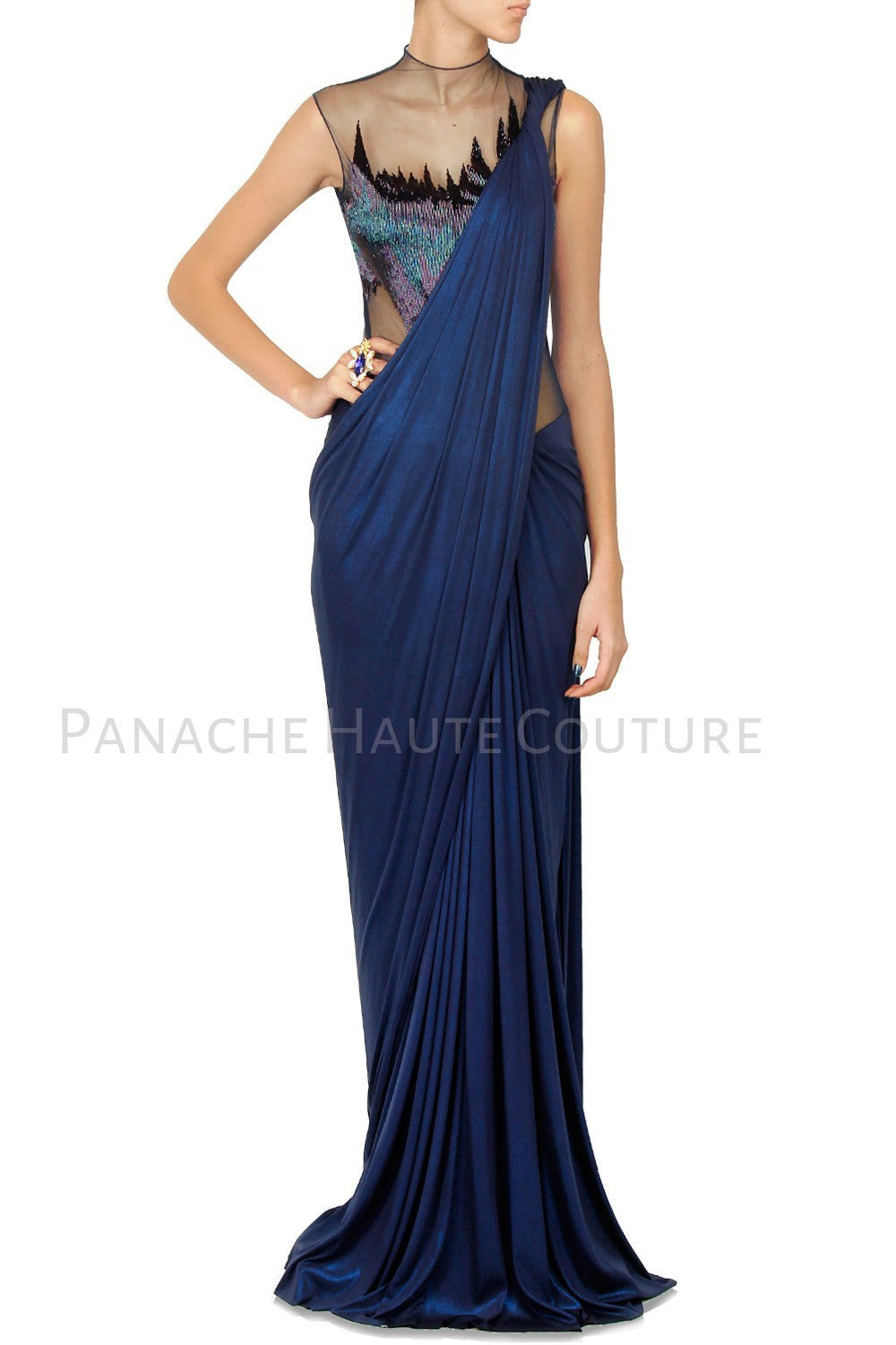 designer saree gown online