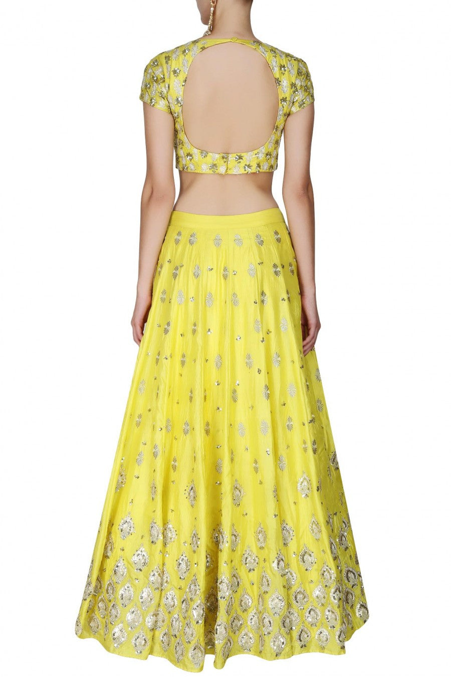 ghagra choli yellow