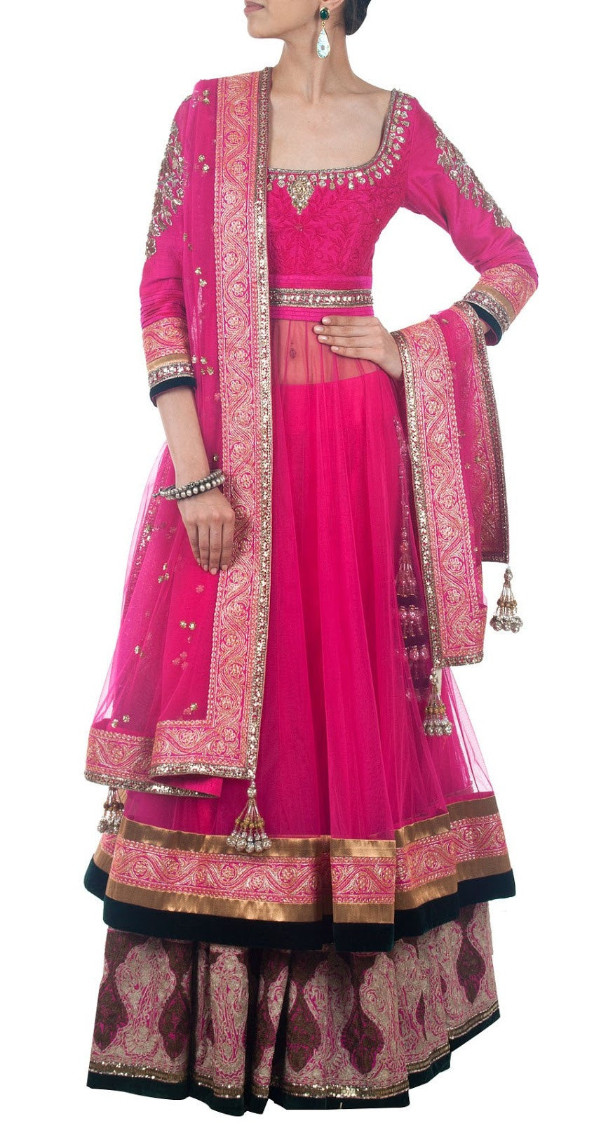 double layered lehenga online