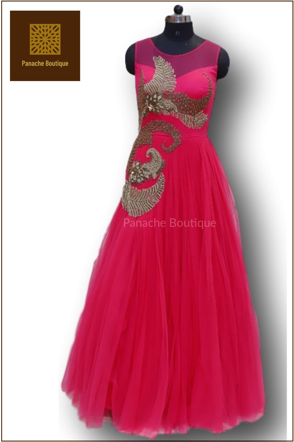 dark pink colour dress