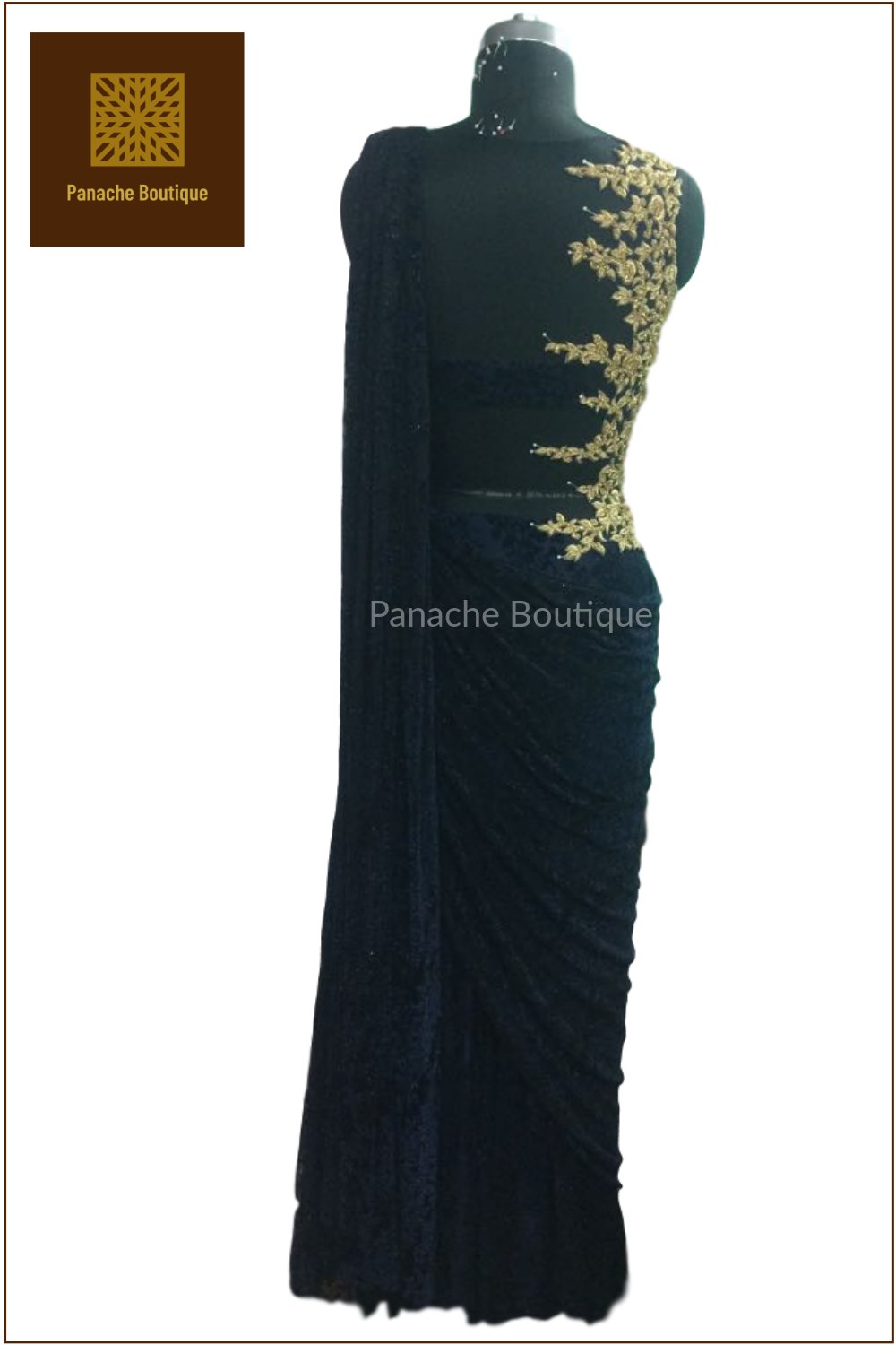 gown in black colour