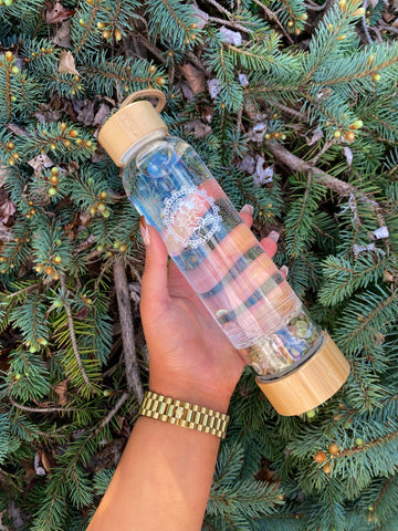 Unakite Crystal Water Bottle