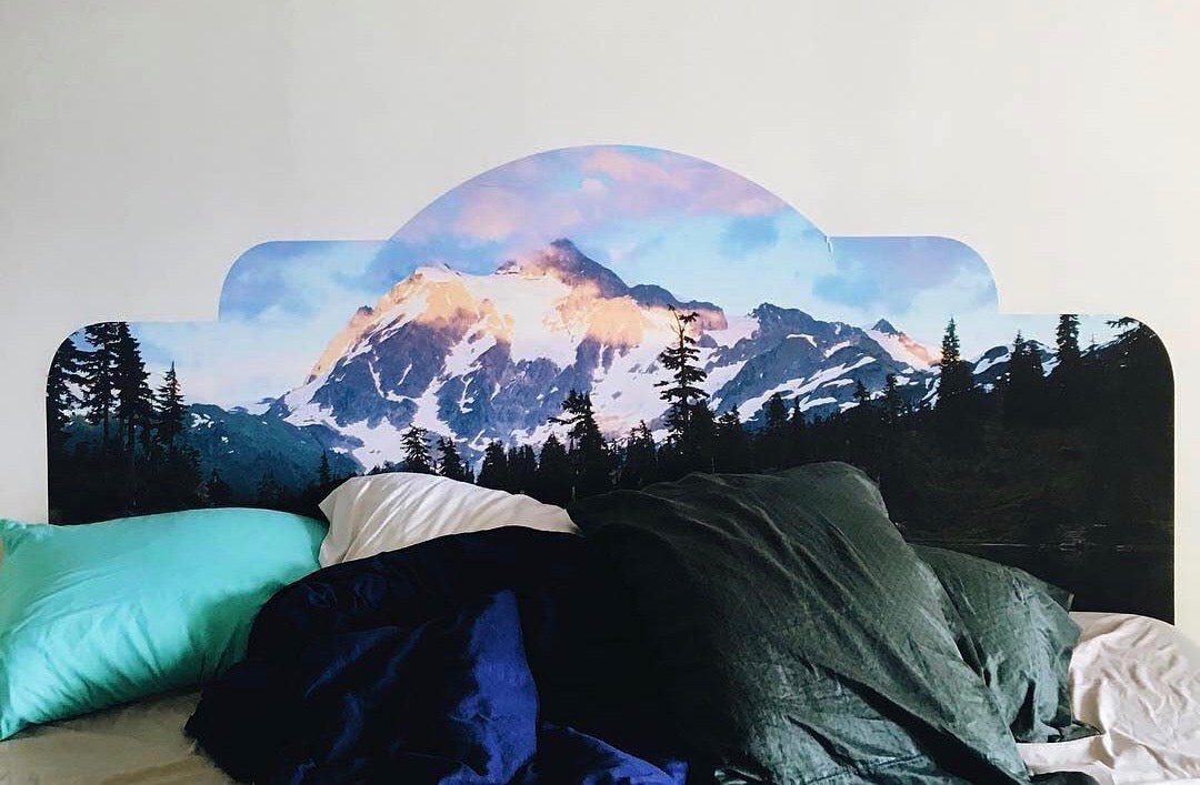 Mt. Shuckson Adhesive Headboard Decal by @wallsneedlove