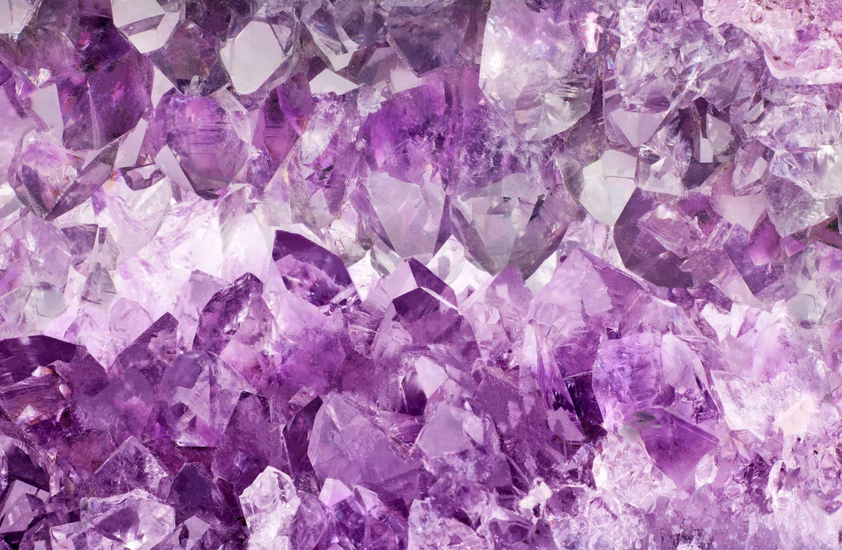 Purple amethyst crystal glam Wall Mural | Another Door Opens