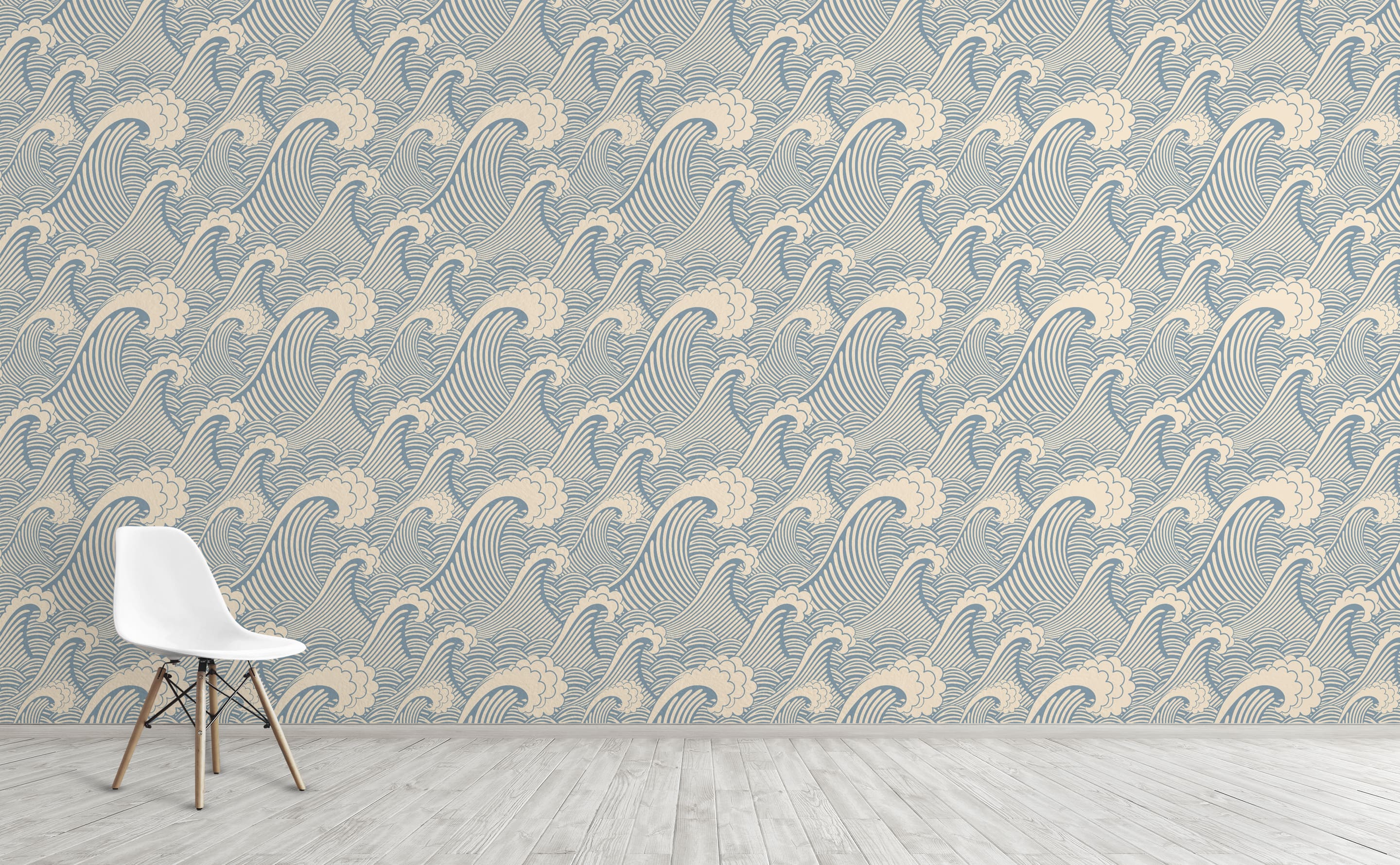 Wave Murals Removable Wallpaper  Sea Life Series  Casart Coverings