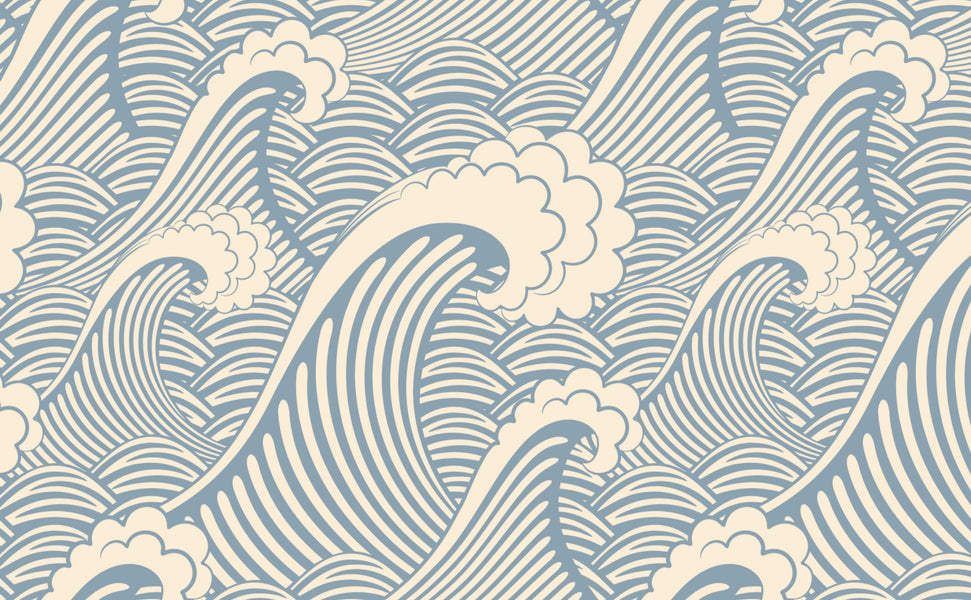 Nautical Waves Wallpaper For Walls Waves Of Chic