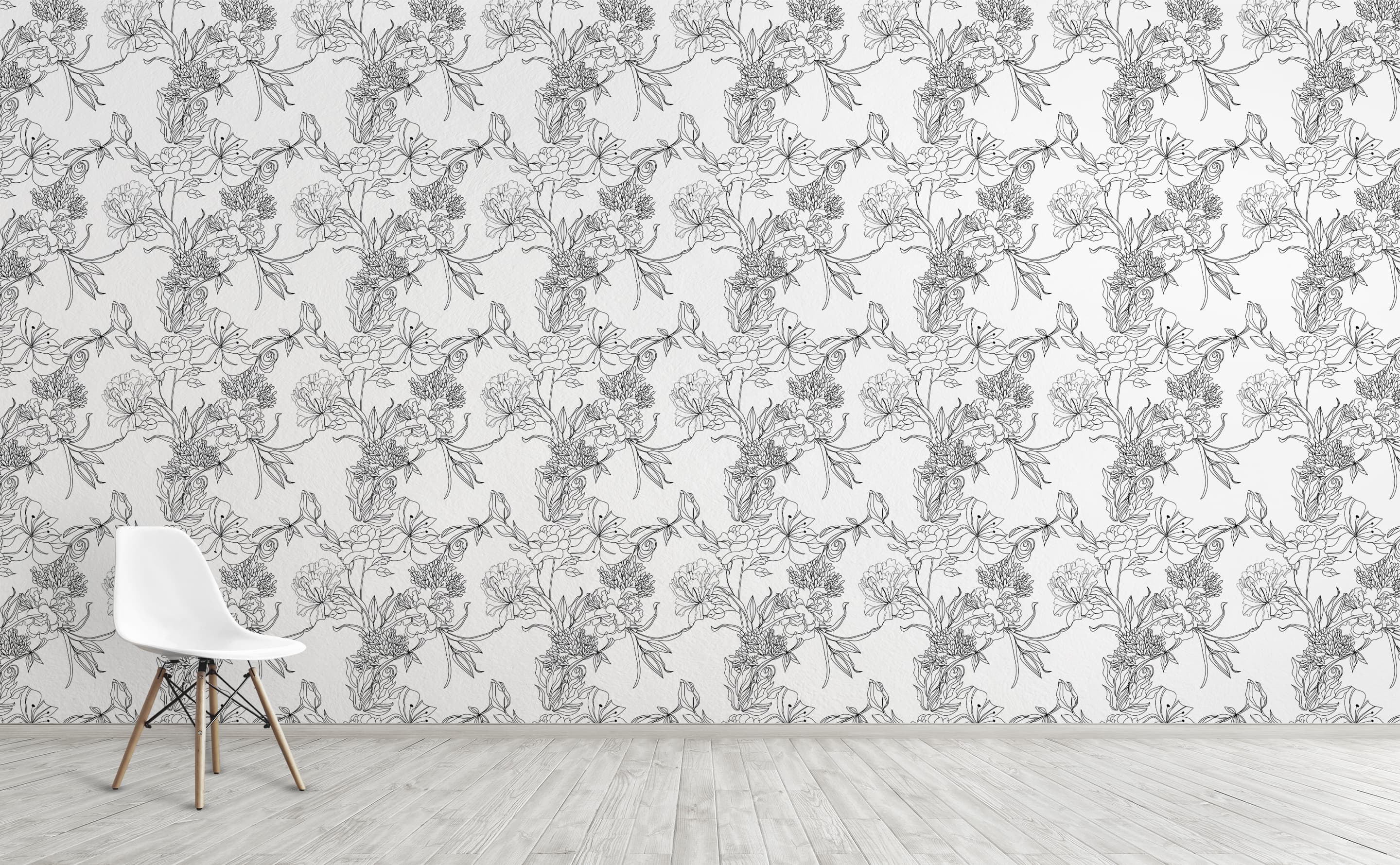 white wallpaper for walls