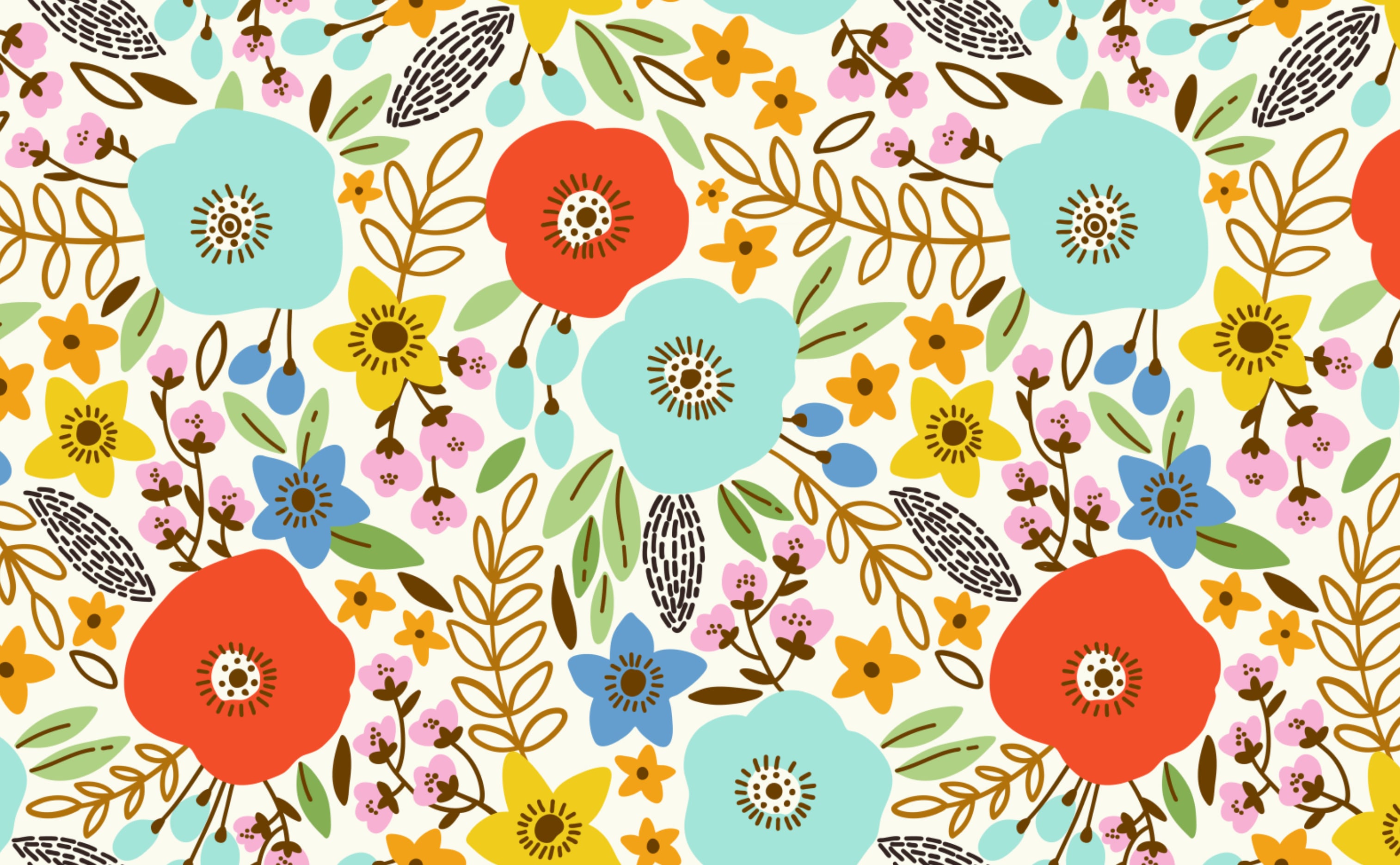 Modern Floral Wallpaper for Walls | Dicot