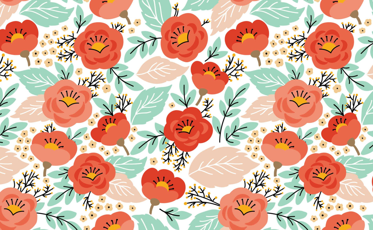 Modern Flowers Wallpaper for Walls | Lemma – WallsNeedLove