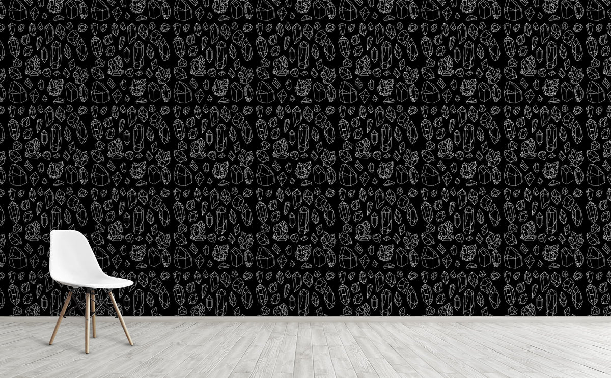 Black Gems Wallpaper for Walls – WallsNeedLove